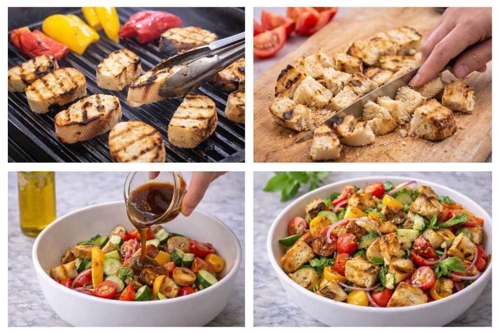 Ina Garten Grilled Panzanella prepration