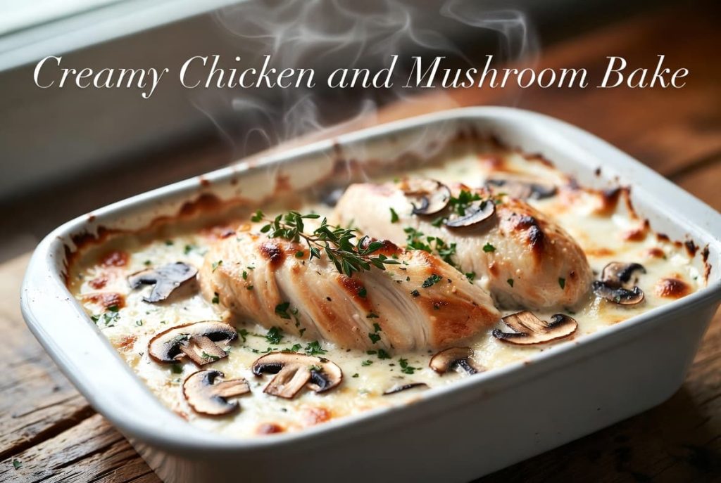 Creamy Chicken and Mushroom Bake