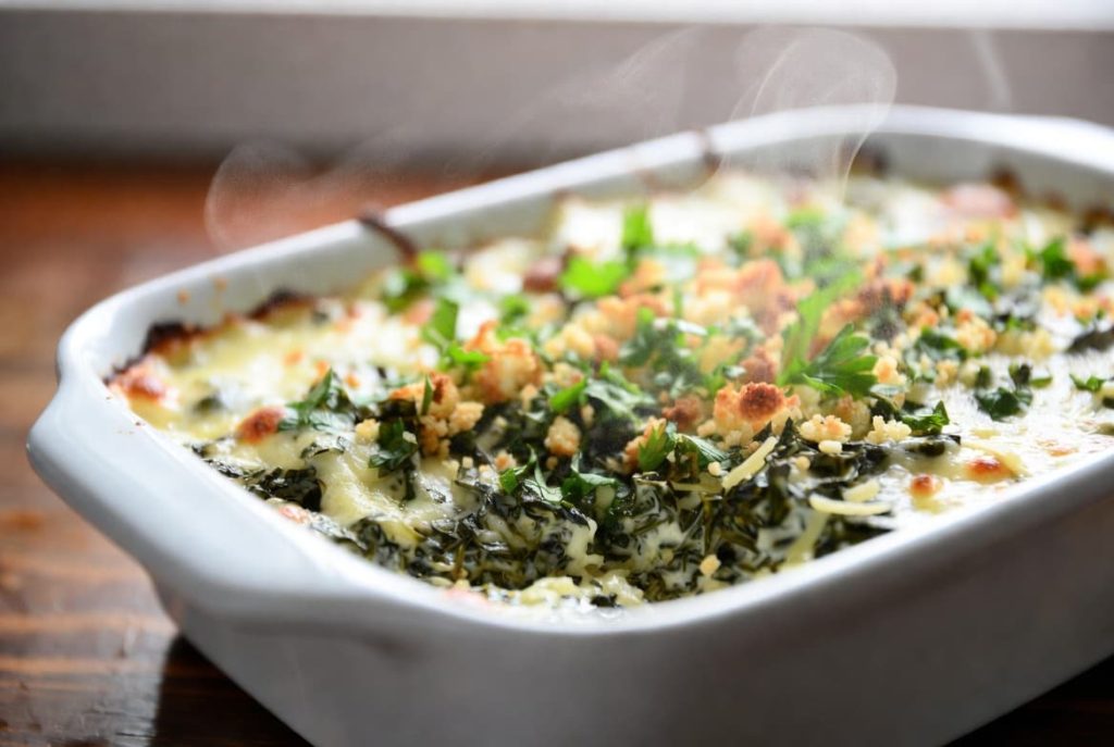 Ina Garten Creamy Spinach and Cheese Casserole