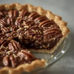 Bourbon Chocolate Pecan Pie - recipe card