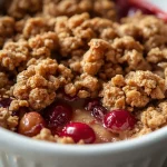 Ina Garten Apple Cranberry Crisp - recipe card