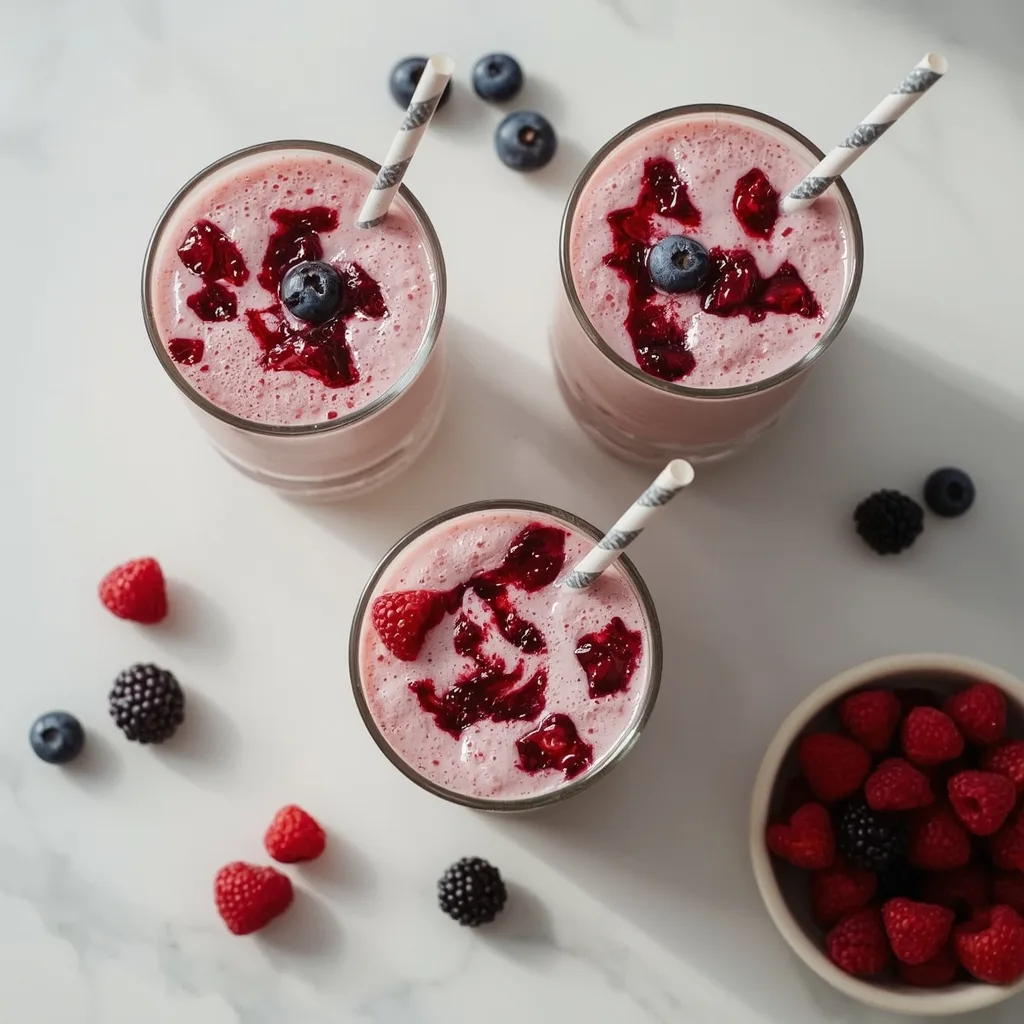 Ina Garten Berries & Jam Milkshakes