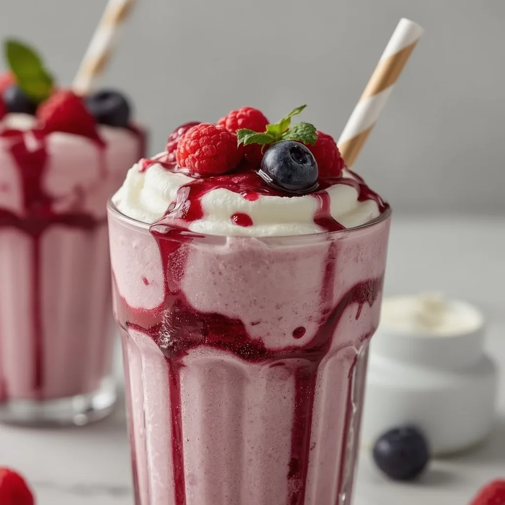 Ina Garten Berries & Jam Milkshakes