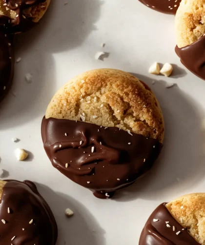 Ina Garten Chocolate Dipped Shortbread