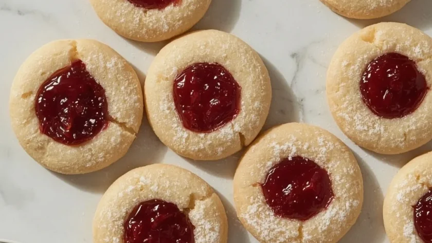 Ina Garten Jam Thumbprint Cookies