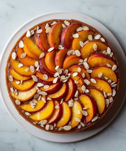 Ina Garten Peach Almond Torte