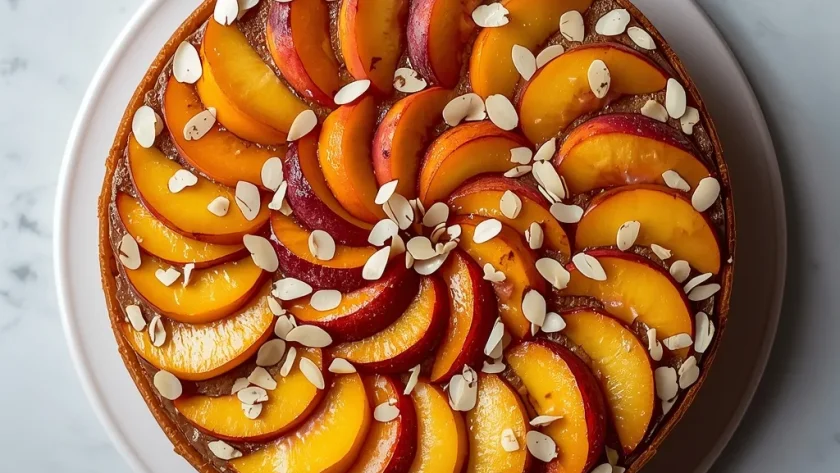 Ina Garten Peach Almond Torte