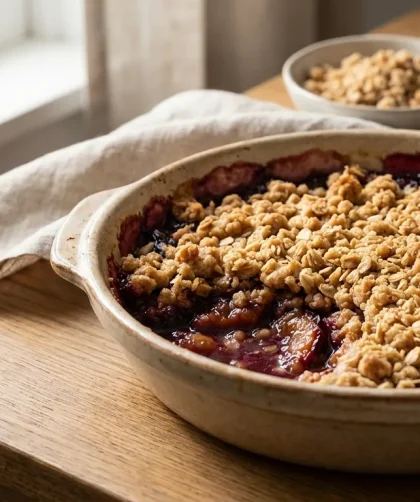 Ina Garten's Plum Crisp