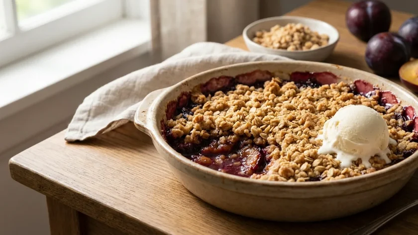 Ina Garten's Plum Crisp