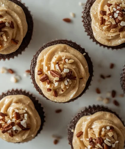 Ina Garten German Chocolate Cupcakes