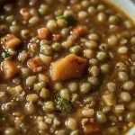 Ina Garten Lentil Vegetable Soup - recipe card