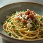 Ina Garten Spring Carbonara - recipe card