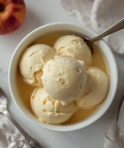 Ina Garten Ultimate Peach Ice Cream