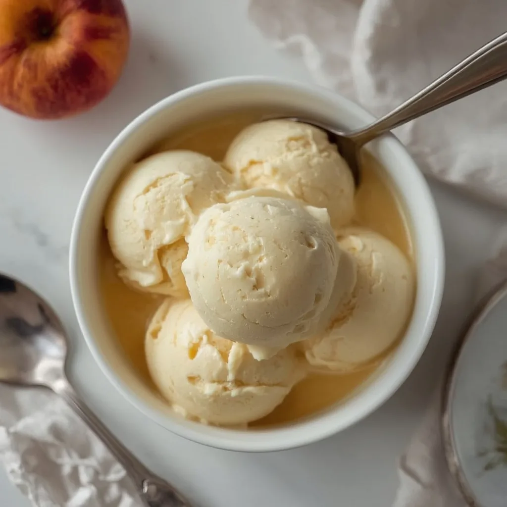 Ina Garten Ultimate Peach Ice Cream